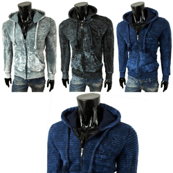 Herren Pullover Langarm Oberteil Shirts Zipper