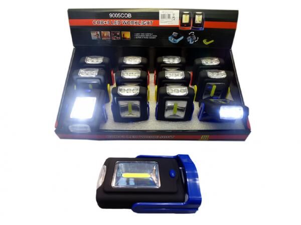 Arbeitslampe COB+3 LED im 12er Display 5851