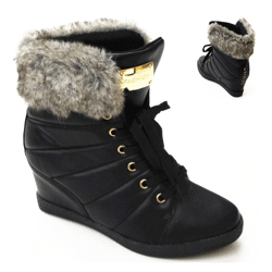 Damen Herbst Winter Fell Stiefel Schuhe Gr. 36-41 je 10,95 EUR