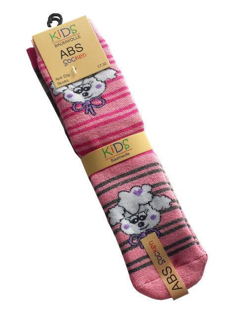 Kinder Vollfrottee-Socken mit Motiven und Anti-Rutsch-Sohle