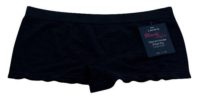 Yenita® seamless Damen Hipster-Panty in schwarz 