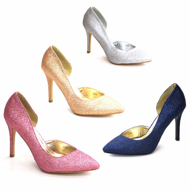 Pumps High Heels Schuhe Glitzeroptik Gr. 36-41 je 9,50 EUR