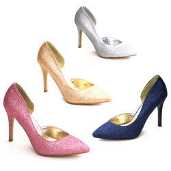 Pumps High Heels Schuhe Glitzeroptik Gr. 36-41 je 9,50 EUR