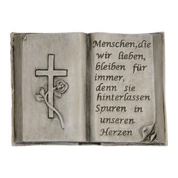 17 50657 Grabdeko Buch Mit Spruch Gedenkstein 14779747 Restposten De