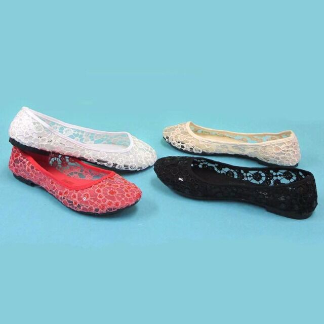 Damen Slipper Halbschuhe Ballerina 