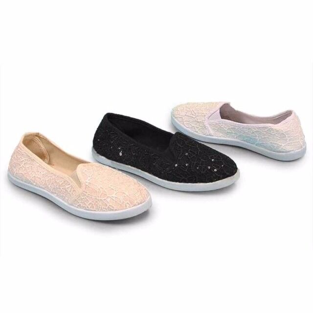 Ladies slip-on half shoes ballerina