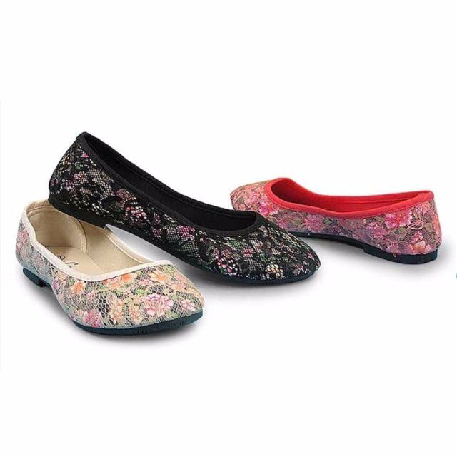 Damen Slipper Halbschuhe Ballerina