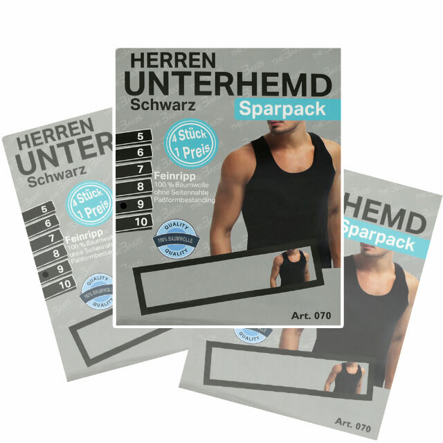 Herren Unterhemden Doppelripp Gr. 5-10 je 1,59 EUR