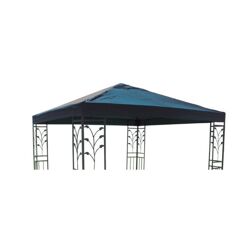 Ersatzdach für Gartenpavillon Pavillon 3 x 3 m Ersatz Dach Wasserdicht blau