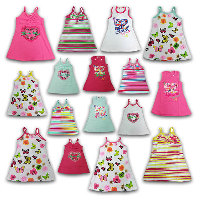 Kinder Mädchen Tops Trägershirts Kleider 