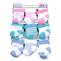 Baby Jungen Mädchen Erstlings Socken Strümpfe Mix Gr. One-size je 2,15 EUR