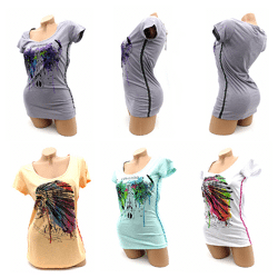 Damen Sport Freizeit T-Shirts Oberteile Gr. S-XL je 3,95 EUR