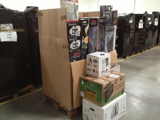 Haushaltstechnik Markenprodukte (Kaffeemaschinen, Küchenmaschinen, Mikrowellen, Staubsauger, Elektrowerkzeug usw.)- Mischpaletten
