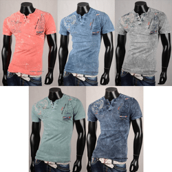 Herren Freizeit T-Shirts Oberteile Kurzarm Shirt