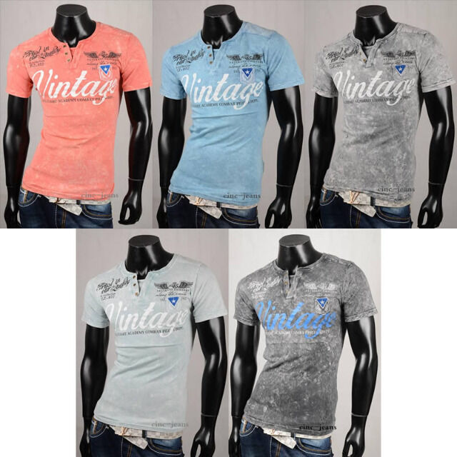 Herren Freizeit T-Shirts Oberteile Kurzarm Shirt