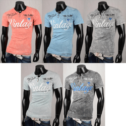 Herren Freizeit T-Shirts Oberteile Kurzarm Shirt