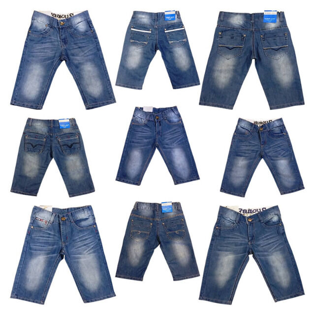 Kinder Jungen Sommer Jeans Hosen Shorts Mix