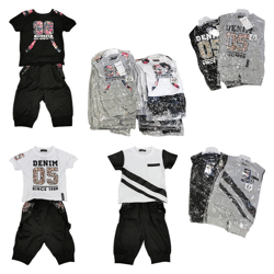 Kids boys sports jersey pants sets mix