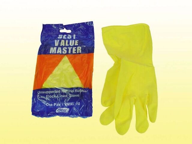 Garten Haushalt Reinigung Hygienehandschuhe, Größe 10= XL Virus-Handschuhe Markenqualität, Natur - Kautschuk
