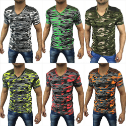 Herren Freizeit T-Shirts Oberteile Kurzarm Shirt