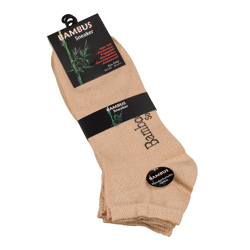 Vincent Creation® Unisex BAMBUS-Sneakersocken mit nahtloser Spitze in beige