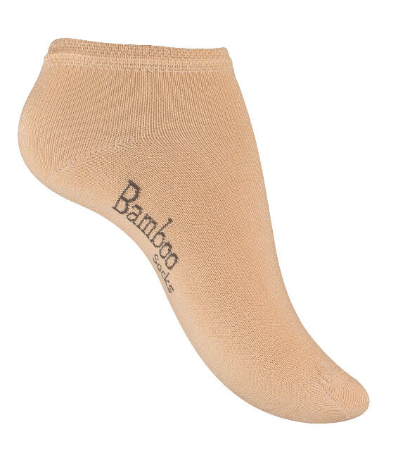 Vincent Creation® Unisex BAMBUS-Sneakersocken mit nahtloser Spitze in beige