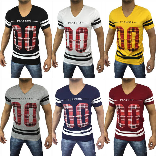 Herren Freizeit T-Shirts Oberteile Kurzarm Shirt