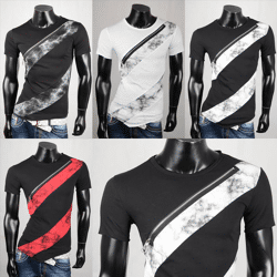 Herren Freizeit T-Shirts Oberteile Kurzarm Shirt