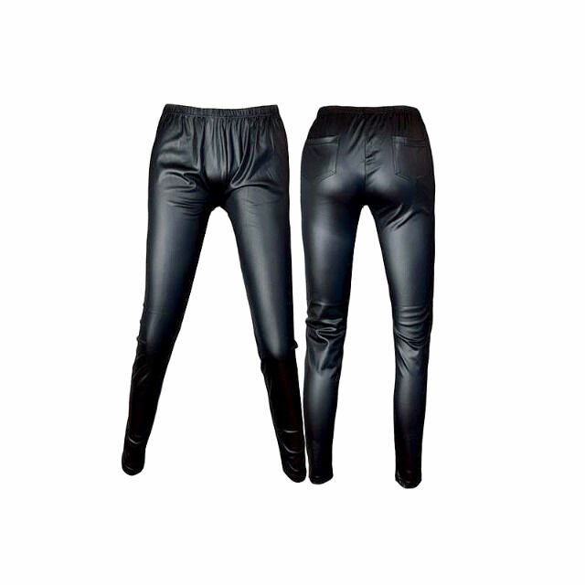 Damen Lack Leggings Schwarz Gr. S-L für 3,50 EUR