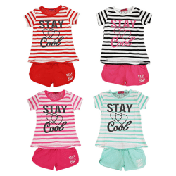 Kinder Mädchen Sport T-Shirt Hosen Sets