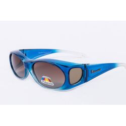 Figuretta Sonnenbrille Überbrille in Blau aus der TV Werbung