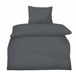 Renforcé Uni Farbe Bettwäsche 135x200+80x80 cm mit Reißverschluss 100% Baumwolle
