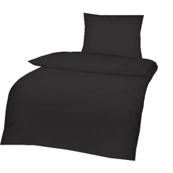 Renforcé Uni Farbe Bettwäsche 135x200+80x80 cm mit Reißverschluss 100% Baumwolle