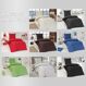 Renforcé Uni Farbe Bettwäsche 135x200+80x80 cm mit YKK Reißverschluss 100% Baumwolle