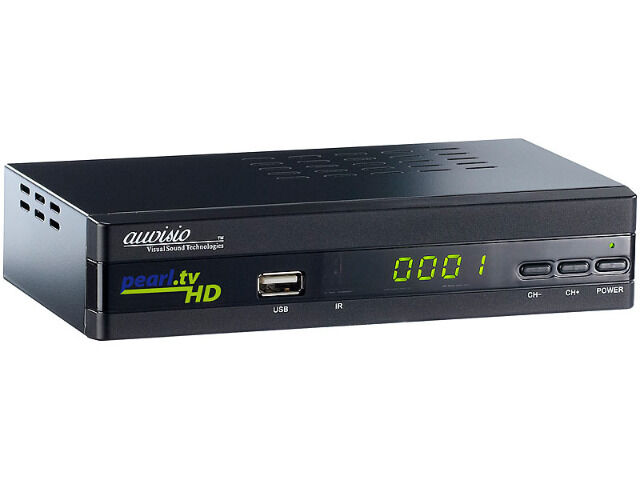 auvisio Digitaler pearl.tv Full-HD-Sat-Receiver DSR-395U.SE, HDMI & Scart