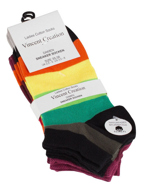 Vincent Creation® Damen Sneakersocken 