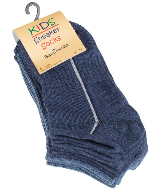 Kinder Baumwoll Sneaker Socken 