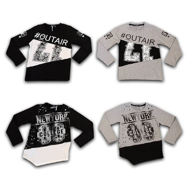 Mädchen Jungen Shirts Langarm Oberteile Pullover