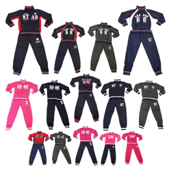 Kids jogging leisure sports suits set