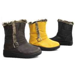 Damen Herbst Winter Frühjahr Fell Schuhe