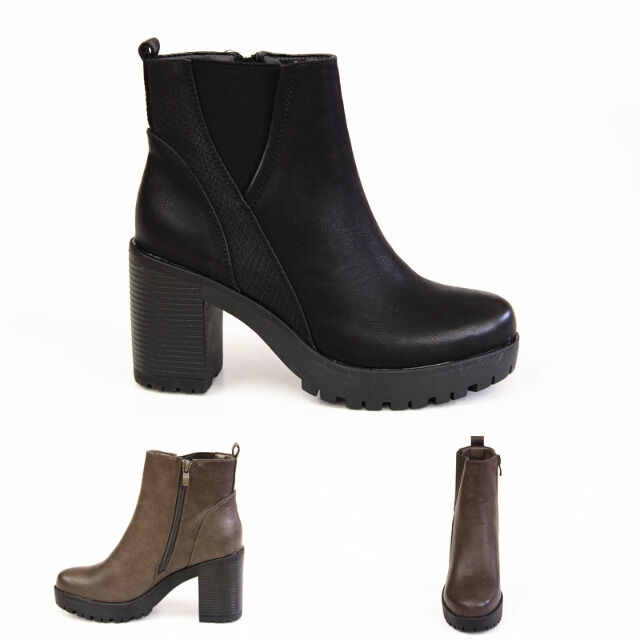 Damen Herbst Winter Stiefeletten Schuhe