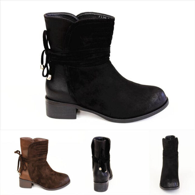 Damen Herbst Winter Stiefeletten Schuhe