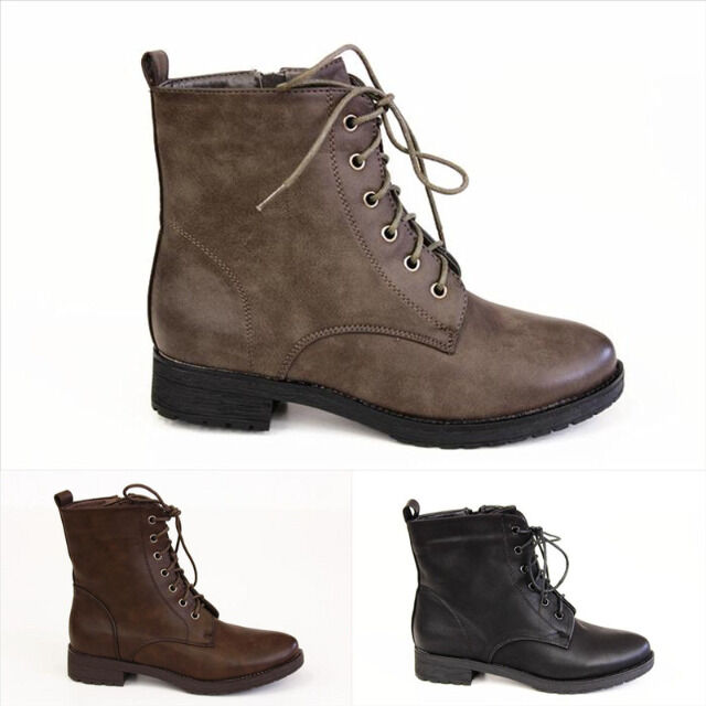 Damen Herbst Winter Stiefeletten Schuhe