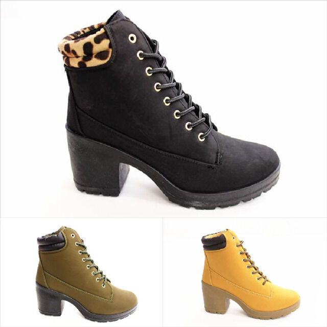 Damen Herbst Winter Stiefeletten Schuhe