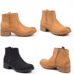 Damen Herbst Winter Stiefeletten Schuhe