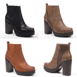 Damen Herbst Winter Stiefeletten Schuhe