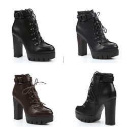 Damen Herbst Winter Stiefeletten Schuhe