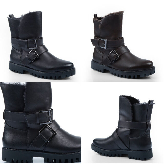 Damen Herbst Winter Stiefeletten Schuhe 