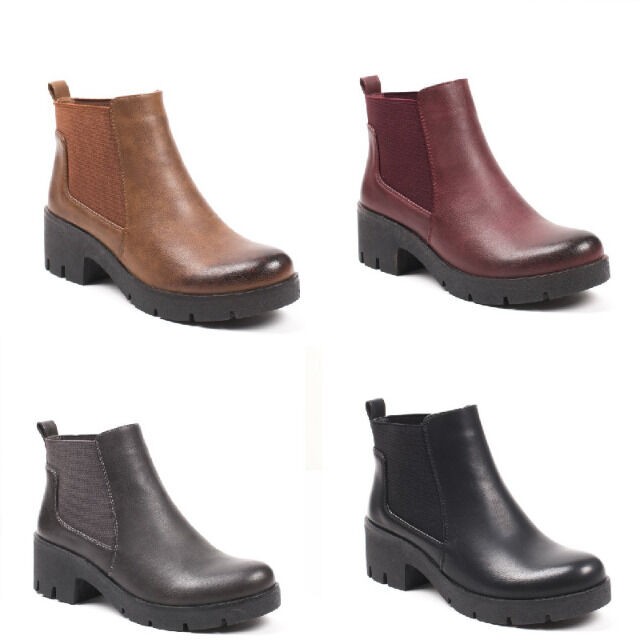 Damen Herbst Winter Stiefeletten Schuhe