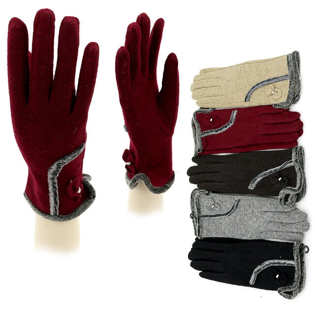 Damen Winter Handschuhe Wildleder für 1,69 EUR